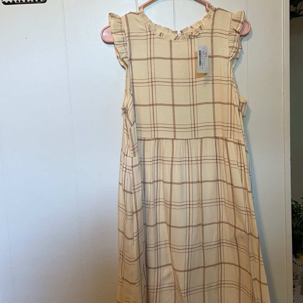 Long plaidish dress!